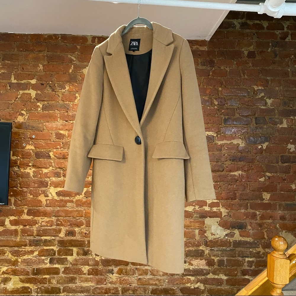 ZARA Camel Brown Coat